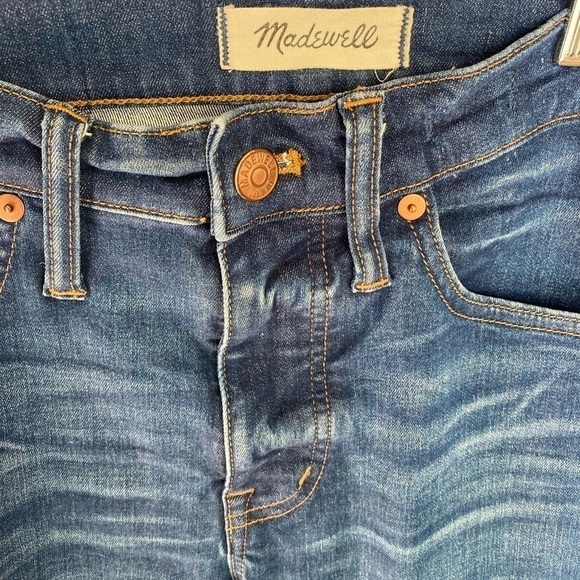 MADEWELL Denim 9” High Rise Skinny Jeans Womens Size 27 Tall - Picture 5 of 13